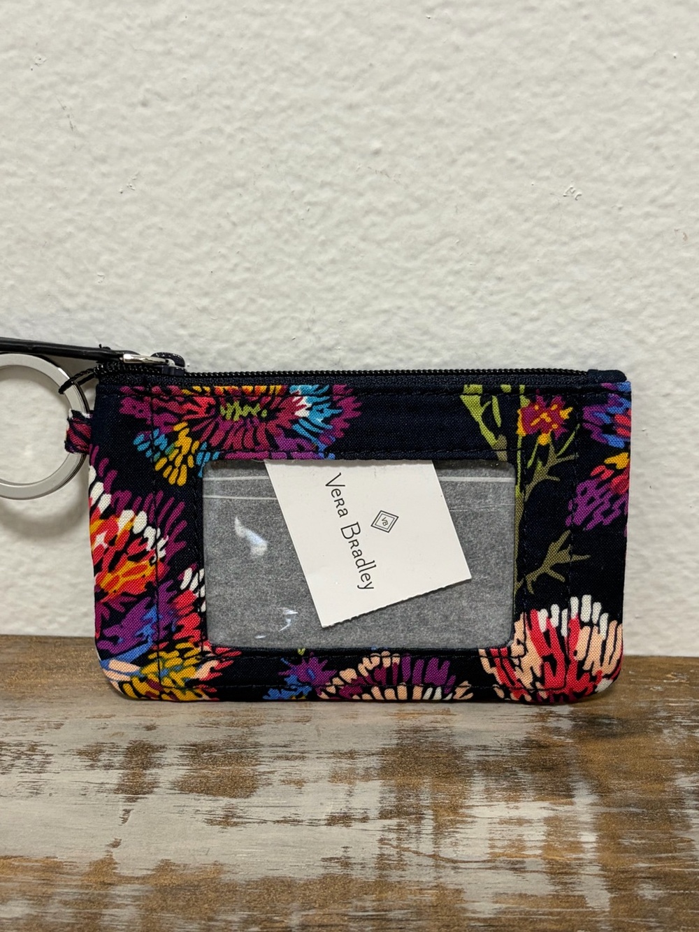 Vera Bradley NWT Multicolored Zip Coin ID Wallet